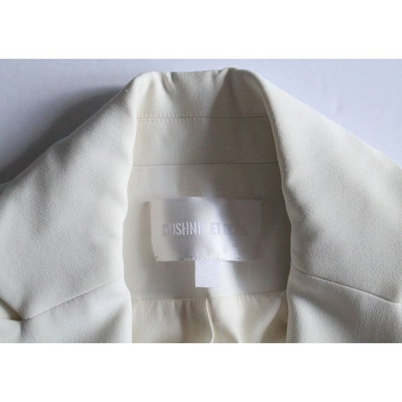 Cushnie et Ochs Woven Soft White Blazer Size 2 - Picture 9 of 9
